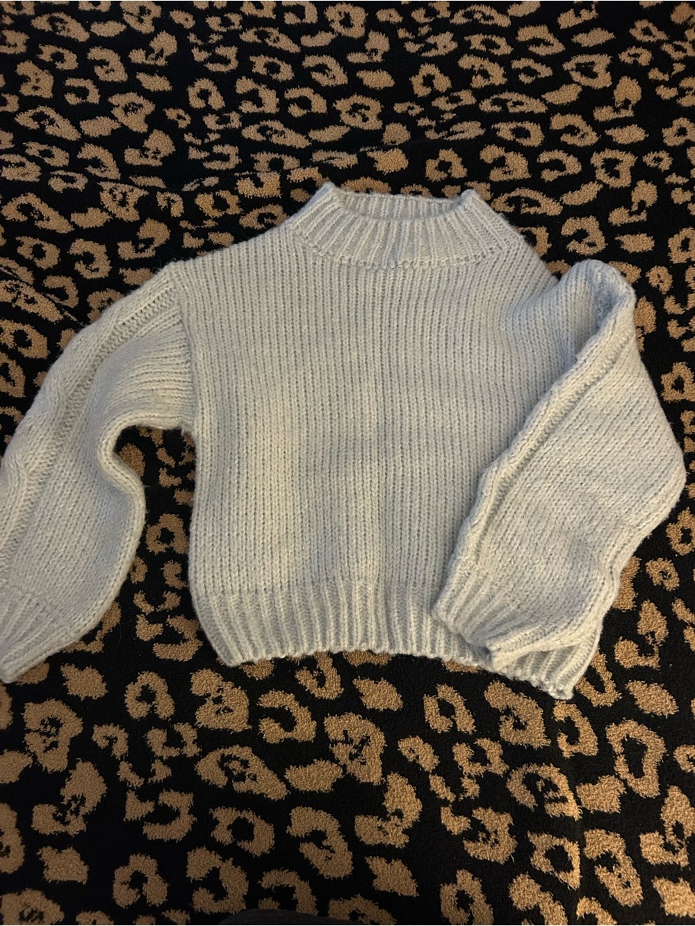 Princess Polly Cozy Light Grey Chunky Knit Women's Sweater